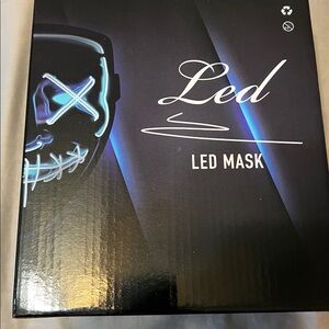 White LED Light Up Mask